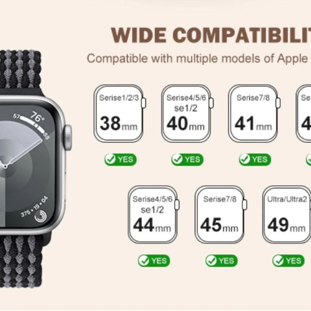 Beige Smart Watch Bands